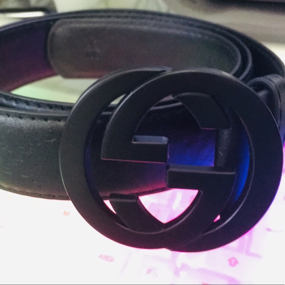 Black Gucci Belt